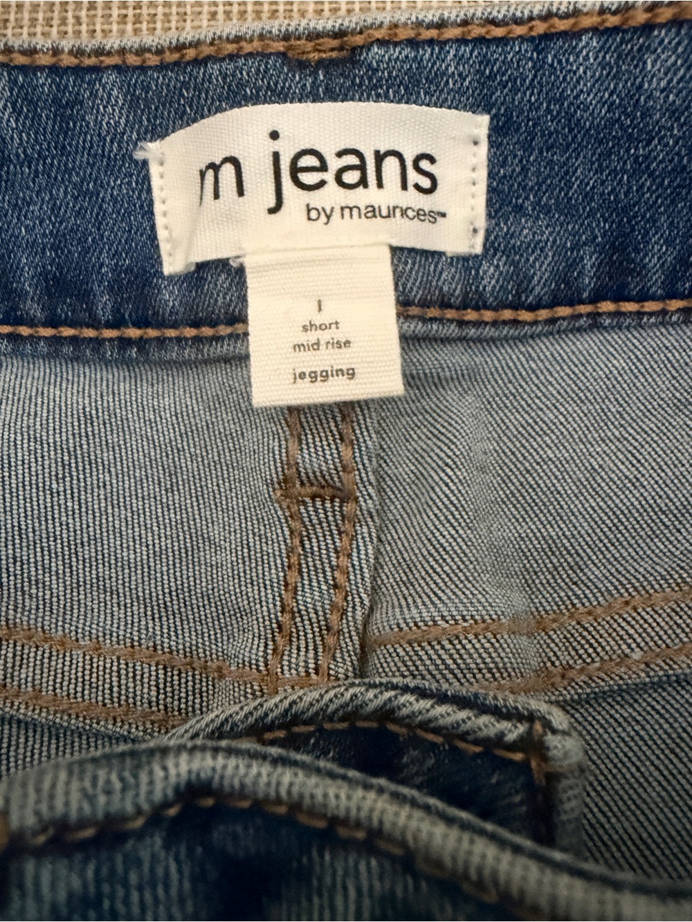 Maurices Light Blue Jeggings with Contrast Stitching